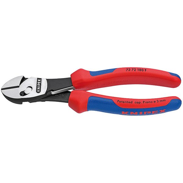 TwinForce® кусачки бокові, високої потужності з розкриваючою пружиною KNIPEX 73 72 180 F 73 72 180 F фото