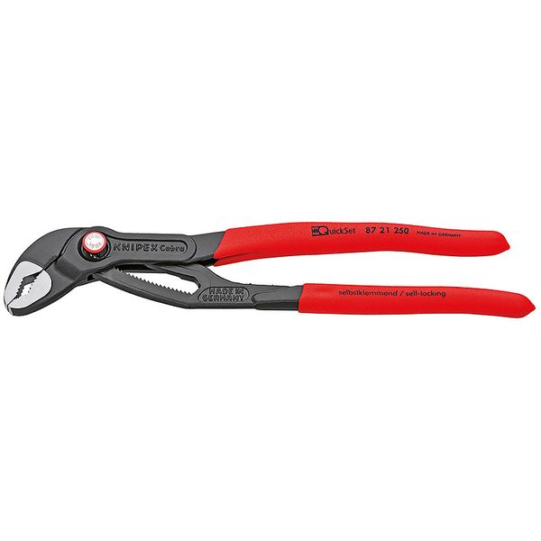 Високотехнологічні сантехнічні кліщі Cobra KNIPEX 87 21 250 QuickSet (з автоспуском) 87 21 250 фото