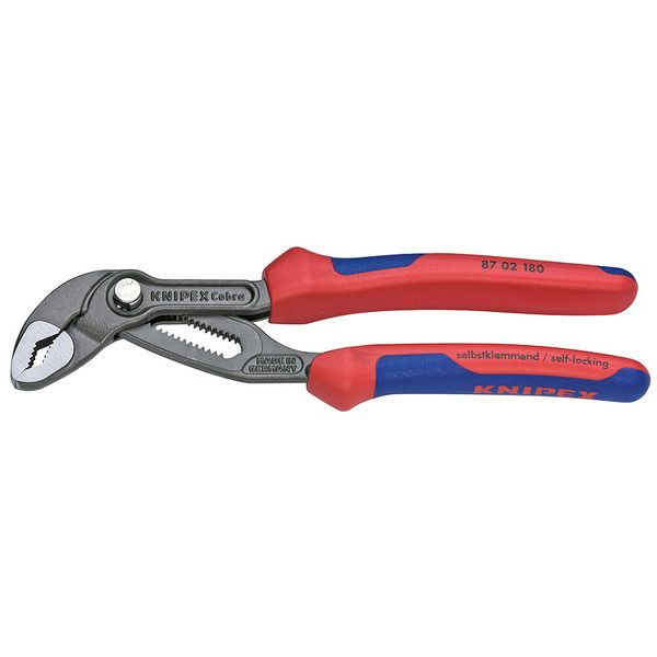 Высокотехнологичные сантехнические клещи 180 мм KNIPEX Cobra® 87 02 180 87 02 180 фото