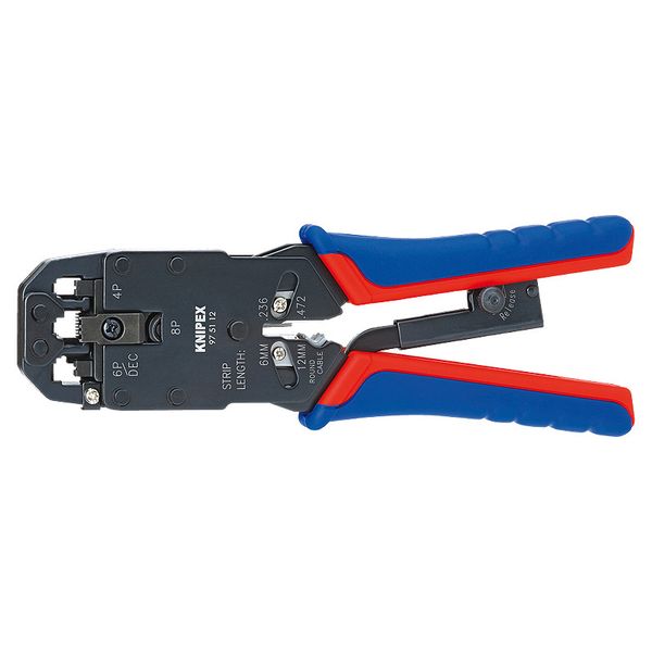 Інструмент для опресовування штекерів типу Western RJ10, КО11/12, RJ45 KNIPEX 97 51 12 97 51 12 фото