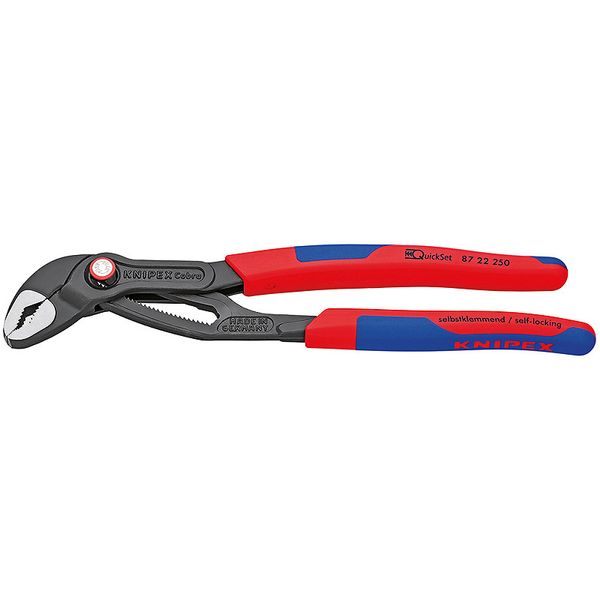 Високотехнологічні сантехнічні кліщі Cobra KNIPEX QuickSet 87 22 250 (з автоспуском) 87 22 250 фото