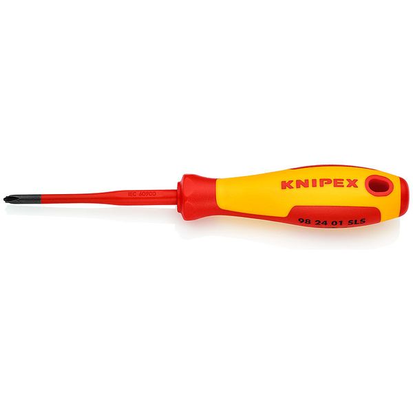 Викрутка (тонка) PlusMinus Phillips® PH / S1х80 мм KNIPEX 98 24 01 SLS 98 24 01 SLS фото