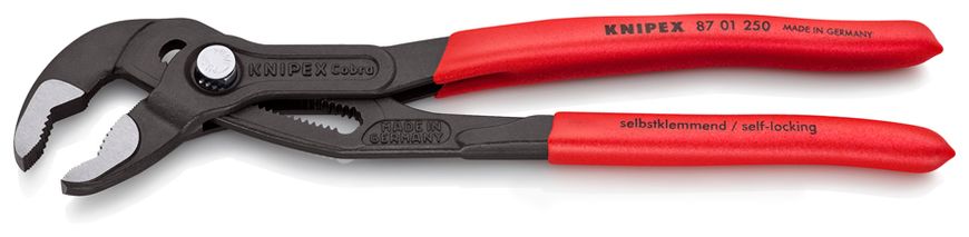 Високотехнологічні сантехнічні кліщі Cobra® 250 мм KNIPEX 87 01 250 87 01 250 фото