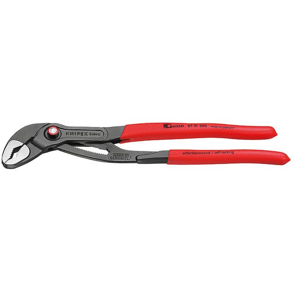 Високотехнологічні сантехнічні кліщі Cobra KNIPEX 87 21 300 QuickSet (з автоспуском) 87 21 300 фото