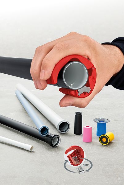 Труборез для пластиковых труб KNIPEX BiX® KNIPEX 90 22 10 BK 90 22 10 BK фото