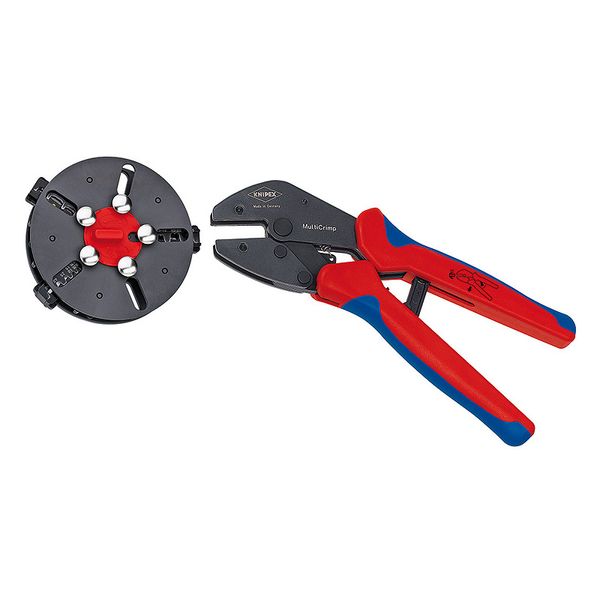 KNIPEX MultiCrimp® Обтискові кліщі з магазином для зміни плашок і 3 профілями обтиску KNIPEX 97 33 01 97 33 01 фото