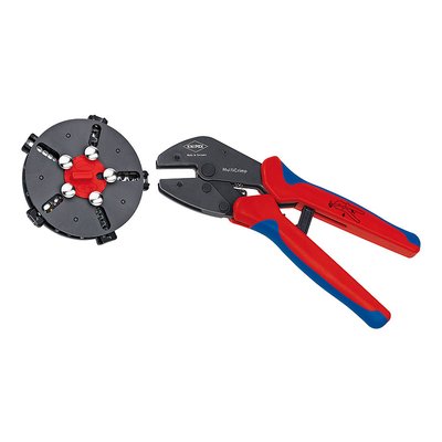 KNIPEX MultiCrimp® Обтискові кліщі з магазином для зміни плашок і 5 профілями обтиску KNIPEX 97 33 02 97 33 02 фото